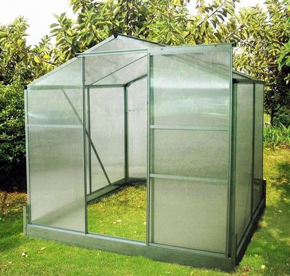 Orta Boyutlu Alüminyum Sera Isı İşlenmiş Basınçla İşlenmiş Bitki Büyümesi için Ahşap Türü