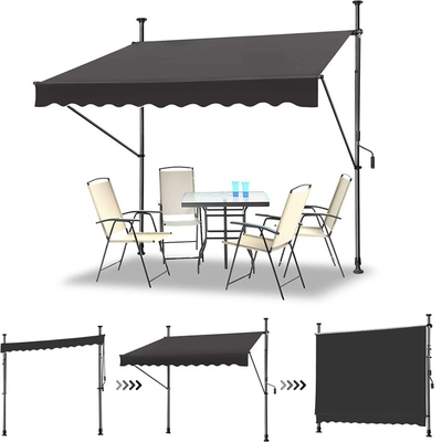 Güneş koruması için QF-CW Ayarlanabilir Yükseklik Çatısı 150/250/300 cm Geniş 300*120cm