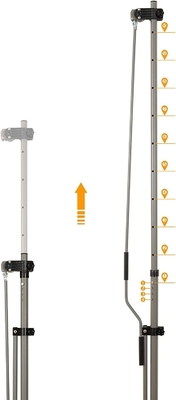 Güneş koruması için QF-CW Ayarlanabilir Yükseklik Çatısı 150/250/300 cm Geniş 300*120cm