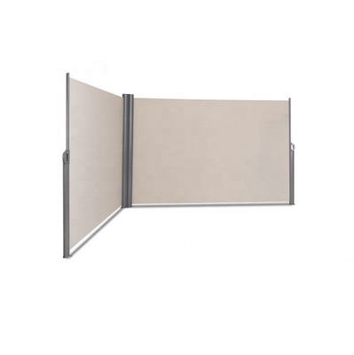 Alüminyum çerçeve ile 160*600cm Çift Çekici Dikey Rüzgar Ekrani Gizlilik Bölücü