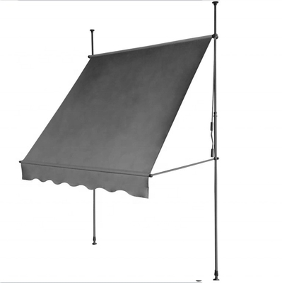 Polyester kumaş balkon el vites kutusu grey çerçeve ve anti-UV tedavisi ile pervane