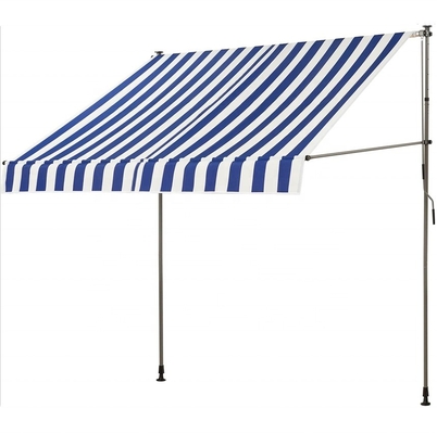 Polyester kumaş balkon el vites kutusu grey çerçeve ve anti-UV tedavisi ile pervane