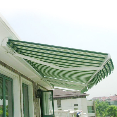 Yelken malzemesi Polyester Patio Balkon için geri çekilebilir gölge UV Suya dayanıklı kapak