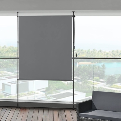Açık hava 120 x 270 cm Polyester Yelken Genişletilebilir Kapalı Dikey Çatlak El Krank ile