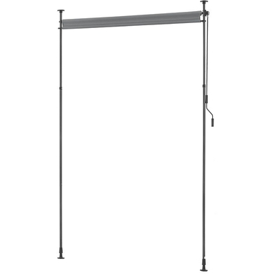 Açık hava 120 x 270 cm Polyester Yelken Genişletilebilir Kapalı Dikey Çatlak El Krank ile