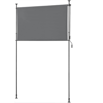 Açık hava 120 x 270 cm Polyester Yelken Genişletilebilir Kapalı Dikey Çatlak El Krank ile