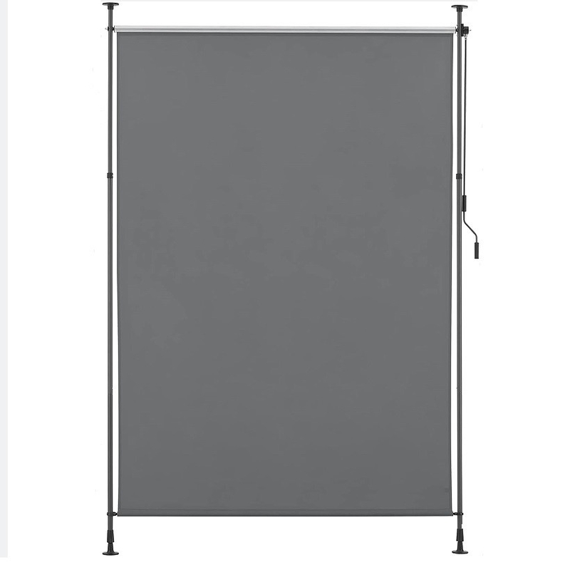 Tozla kaplı dikey pervane 150*270cm Gizlilik ekranı ve güneş koruması için koyu gri