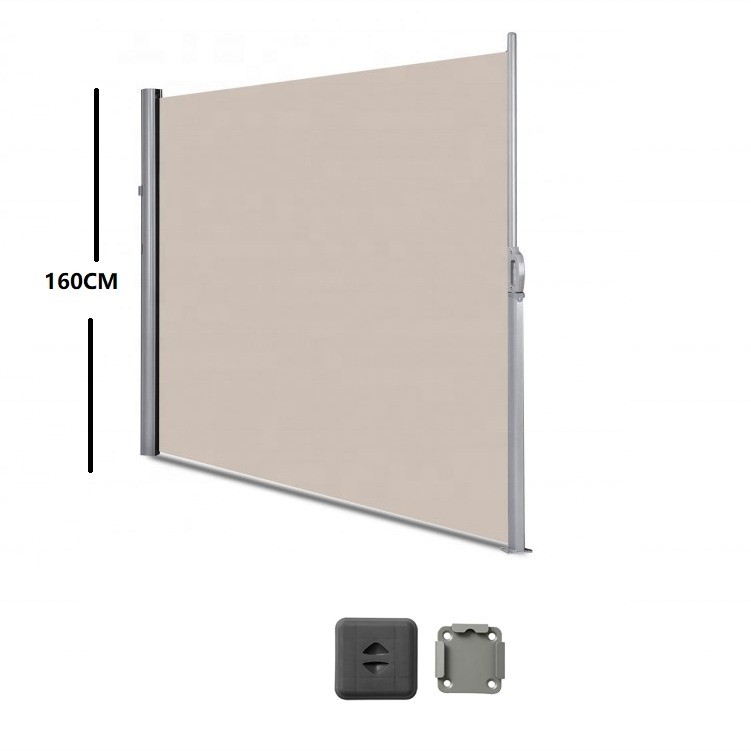 300 x 160 cm Alüminyum Çerçeve Dış Gizlilik ve Güneş Gölgesi Koruması için Yan Perde