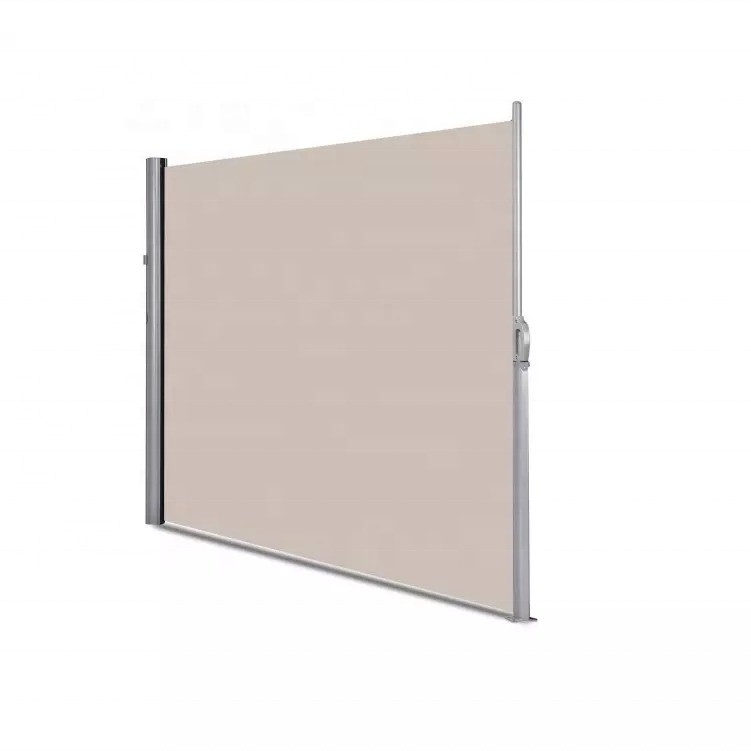 Polyester yelken malzemesi Dışarıda Teras Bahçe Patio için Eğilebilir Katlanabilir Rüzgar Perdesine